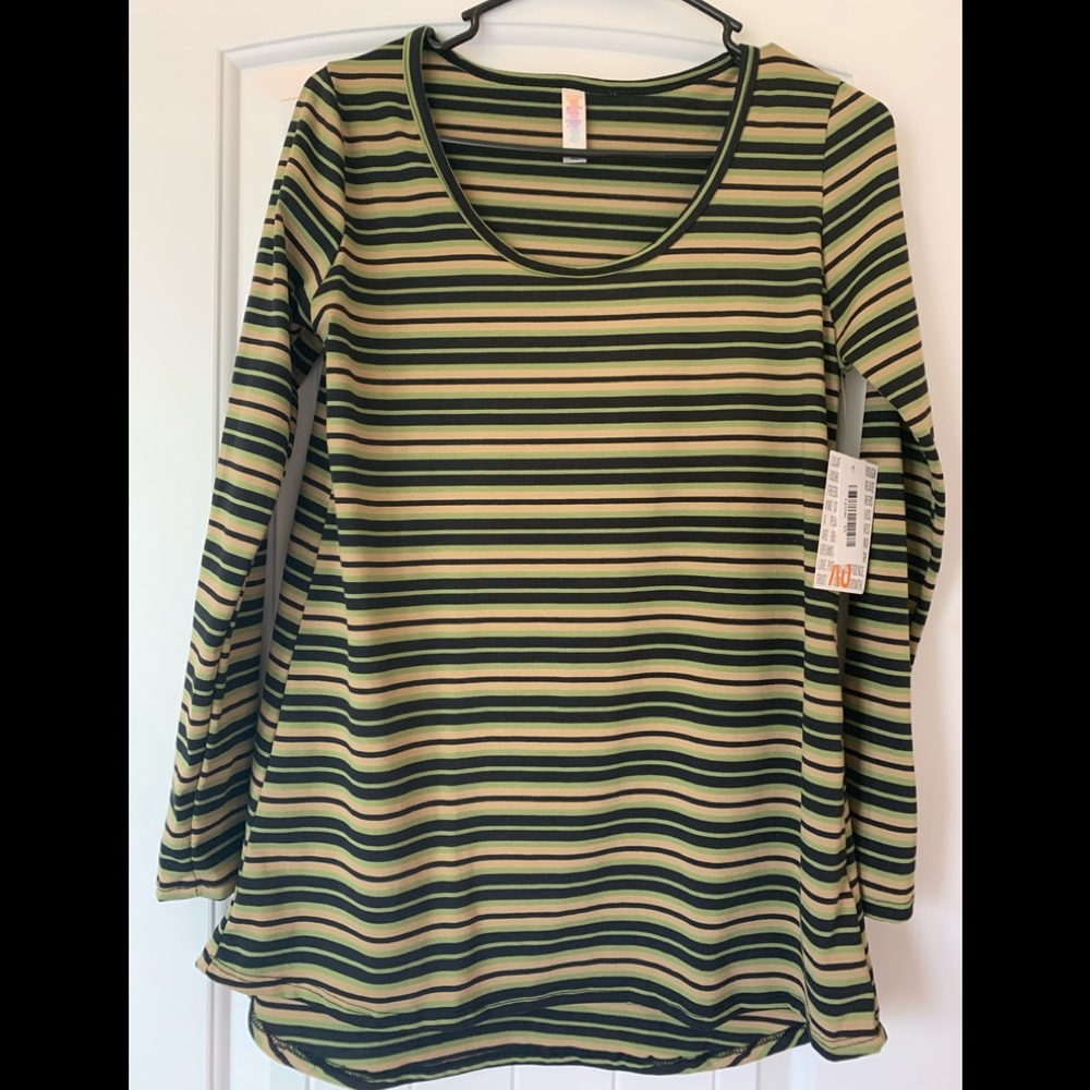 Lularoe Multicolor stripped Lynnae, size XS, NWT